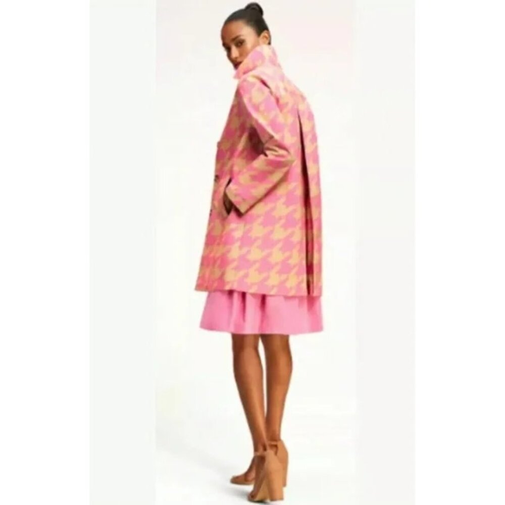 Like New Isaac Mizrahi x Target 20th Anniversary Houndstooth Coat Sz L - Picture 4 of 12
